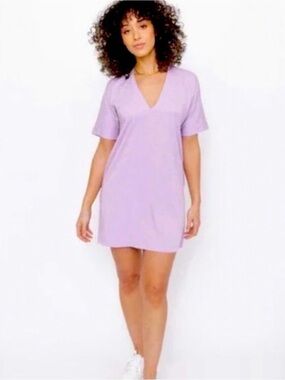 Smash + Tess Lilac V-Neck Shift Dress
